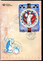 ARGENTINE,ARGENTINA 2020  CHINA NEW YEAR (METAL RAT) HOROSCOP ASTROLOGY S/SHEET FDC - Neufs