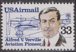 !a! USA Sc# C113 MNH SINGLE - Alfred V. Verville - 3b. 1961-... Nuovi