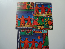 AUSTRALIA  USED CARDS  SET   3   CHRISTMAS - Navidad