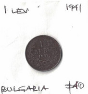 Bulgaria 1 Lev 1941, Better Grade, Scarce In This Condition - Bulgarie