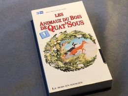 Les Animaux Du Bois De Quat’Sous Lot De 13 Cassettes VHS Introuvable Dans La Plupart Des Commerces Carton Et VHS De 1992 - Animatie