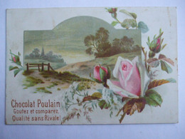 SDV 2019- CHOCOLAT POULAIN - 1 IMAGE DE PAYSAGE ET GOS PLANS SUR DES BOUTONS DE ROSES - Chocolat