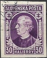 SLOVAKIA 1939 Father Hlinka - 30h - Violet FU - Gebraucht
