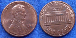 USA - 1 Cent 1986 KM# 201 America - Edelweiss Coins - Sonstige & Ohne Zuordnung