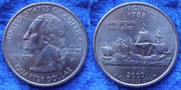 USA - Quarter Dollar 2000 P "Virginia" KM# 309 America - Edelweiss Coins - Sonstige & Ohne Zuordnung
