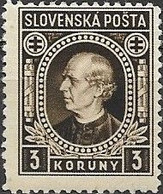 SLOVAKIA 1939 Father Hlinka -  3k - Sepia MH - Oblitérés