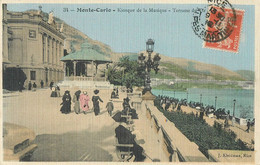 MONACO - MONTE-CARLO - KIOSQUE DE LA MUSIQUE - CPA SUR PAPIER TOILE - TRES BON ETOILE - Le Terrazze