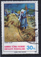 Cyprus Turkey Single 30l Stamp Issued In 1983 As Part Of The Art 2nd Series Set. - Oblitérés