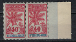 HAUT SENEGAL        N°  YVERT  11 X 2 Bord De Feuille      NEUF SANS CHARNIERE      ( Nsch 02/26 ) - Unused Stamps