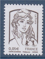 Marianne Et La Jeunesse Gommé Faciale 0.05€ N° 4764 Bistre-noir Neuf Ciappa Et Kawena - 2013-2018 Marianne (Ciappa-Kawena)