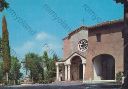 CARTOLINA  RIETI ,LAZIO ,SANTUARIO DI FONTE COLOMBO-LA CHIESA ( 1450 )  , NON VIAGGIATA, COLOR - Rieti