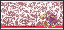 HONG KONG - 1992 YEAR OF THE MONKEY BOOKLET FINE MNH ** SG SB27 - Postzegelboekjes