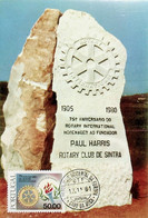 1980 Portugal 75º Aniversário Do Rotary Internacional - Cartes-maximum (CM)