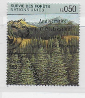 O.N.U. - GINEVRA - 1988 - FORESTE - 0,5 FS - USATO (YVERT 165 - MICHEL 165) - Oblitérés