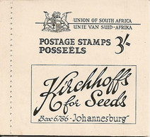 . SOUTH AFRICA, 1948, Booklet 18a, 3/-, Springbok, Van Riebeeck's Ship, Gold Mine (#1152783 - Libretti