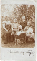 OBERROßLA Apolda Original Private Fotokarte Familie Aug Naugel Oder ähnlich Mit Puppenwagen 6.1.1909 Gelaufen - Apolda