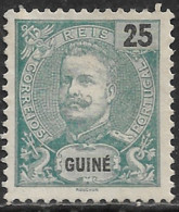 Portuguese Guinea – 1898 King Carlos 25 Réis Mint Stamp - Portuguese Guinea
