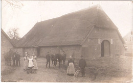 LÜTAU Schleswig Original Private Fotokarte Bauernhof Belebt Familie 22.9.1910 Gelaufen - Schwarzenbeck