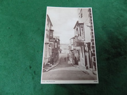 VINTAGE CORNWALL: Falmouth Street Scene Commercial Hotel Sepia Sweetman - Falmouth