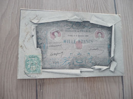 CPA Représentation Monnaies Billet Mille Francs France 1904 - Münzen (Abb.)