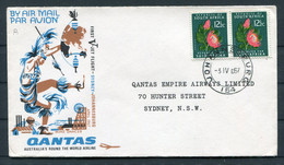 1967 South Africa First Flight Cover Johannesburg - Sydney Australia. Quantas - Luftpost