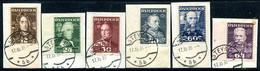 AUSTRIA 1935 Military Leaders Set Used On Pieces.  Michel 617-22 - Used Stamps