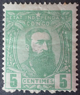 R1537/214 - 1887/1894 - CONGO BELGE - LEOPOLD II - N°6 NEUF* - 1884-1894 Précurseurs & Leopold II
