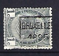 Belgium 1893  Precancel 1c (o) Mi.50 (1895 Bruxelles) - Roller Precancels 1894-99