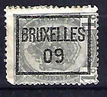 Belgium 1907  Precancel 1c (o) Mi.78  (09 Bruxelles) - Roller Precancels 1900-09