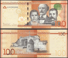 DOMINICAN REPUBLIC - 100 Pesos 2014 P# 190 America Banknote - Edelweiss Coins - Dominicana