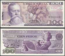 MEXICO - 100 Pesos 1981 P# 74a America Banknote - Edelweiss Coins - Mexico