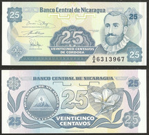 NICARAGUA - 25 Centavos De Cordoba ND (1991) P# 170 UNC - Edelweiss Coins - Nicaragua