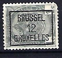 Belgium 1907  Precancel 1c (o) Mi.78  (12 Brussel) - Roulettes 1900-09