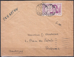 A.O.F. Sénégal   René CAILLIE 2F Violet  Sur Enveloppe De DAKAR  Postée Le 28 Avril 1941  Pour 24 PERIGUEUX  En F.M. - Storia Postale