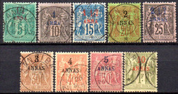 Zanzibar: Yvert N° 1/10; 9 Valeurs - Used Stamps