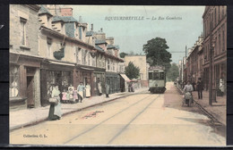 CPA 50 - EQUEURDREVILLE   ( Ref 50 - 615 ) Rue Gambetta - Colorisée - Equeurdreville