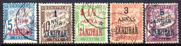 Zanzibar: Yvert N° Taxe 1/5 - Used Stamps