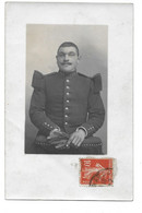 143 E REGIMENT D INFANTERIE - POUR SAINT RADEGONDE - CARTE PHOTO GASSY CASTELNAUDARY - Characters