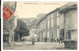 DOURGNE - Tarn - Avenue SAINT-STAPIN (1906) - Dourgne