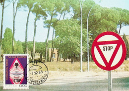 1982 Portugal Campanha Contra O Alcoolismo Na Estrada - Cartes-maximum (CM)