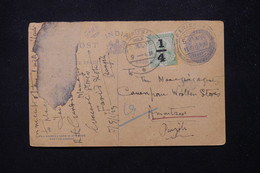 INDE - Entier Postal + Complément Pour Amnitsare En 1923  - L 81953 - 1911-35 King George V