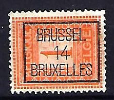 Belgium 1912  Precancel 1c (o) Mi.89  (14 Brussel) - Roulettes 1900-09