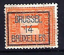 Belgium 1912  Precancel 1c (o) Mi.89  (14 Brussel) - Roulettes 1900-09