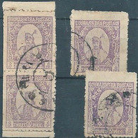 INDIA-INDIAN- INDIEN ESTATES PRINCIPES OF THE SORUTH,SOURASHTRA Postage3 Pies Strip In Pairs On Pape, Single Obliterated - Soruth