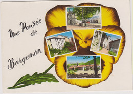 D83 - BARGEMON - UNE PENSEE DE BARGEMON-SOUVENIR DE BARGEMON- 4 Vues Sur La Pensée-CPSM Colorisée Grand Format - Bargemon