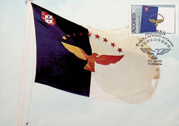 1983 Portugal (Açores) Bandeira Da Região Autónoma Dos Açores - Maximumkaarten
