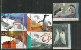 Faune Aux Bases Australiennes Casey,Davis,Mawson,Macquarie. Manchots-Albatros.  6 Timbres Neufs ** Année 2002 - Unused Stamps