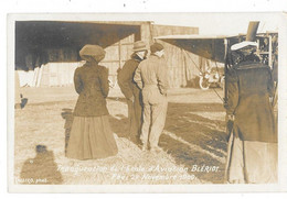 PAU (64) Carte Photo Inauguration De L'école D'aviation Blériot 24 Novembre 1909 Avion Animation - Pau