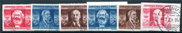 ROMANIA 1945 Trades Unions Perforated And Imperforate Used. Michel 861-66 - Oblitérés