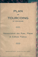 12 - 2020  - NORD - 59 - TOURCOING -Plan Avec Les Villes De Bondues - Mouveaux - Neuville En Ferrain - Roubaix Wattrelos - Tourcoing
